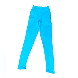 NUX Aqua Blue leggings Size‎  S NWOT